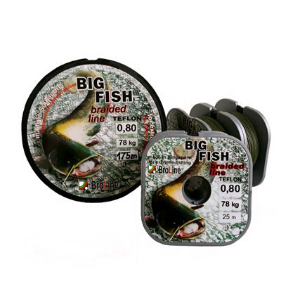 BIG FISH teflon 8x, 0,80mm 25 a 175m Broline