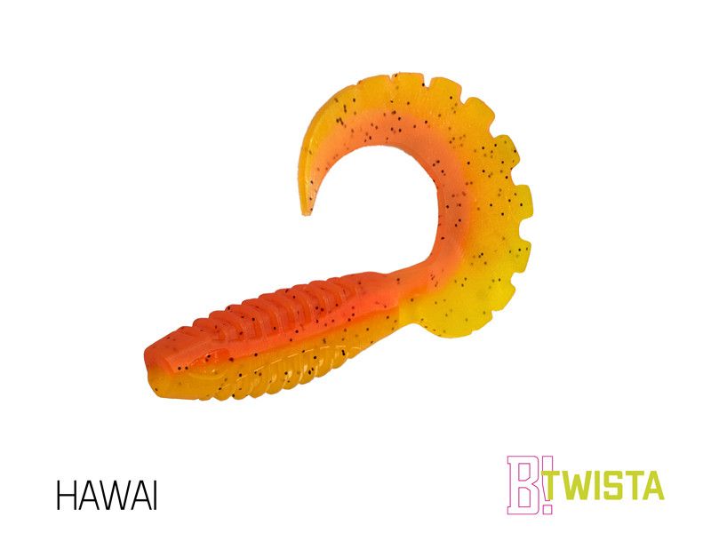 Gumová nástraha Delphin TWISTA UVs | 8cm - 5ks 8cm/HAWAI