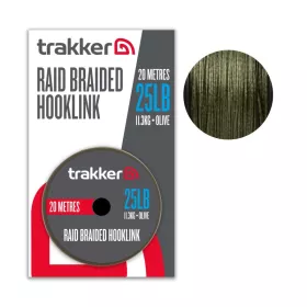 Trakker Návazcová šňůrka Raid Braided Hooklink 20m | 35lb, 15,9kg, 20m