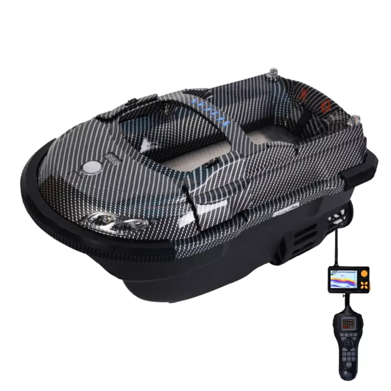 Zavážecí lodička VULCAN s Eholotem - carbon Boatman