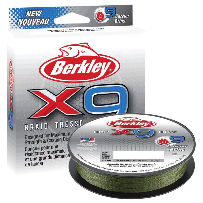 BERKLEY X9 LOW VIS GREEN 150m