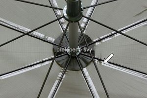 Deštník DELPHIN s prodlouženou bočnicí 250cm/zelená