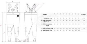 Brodící kalhoty "PREMIUM" - SBP01 Pros