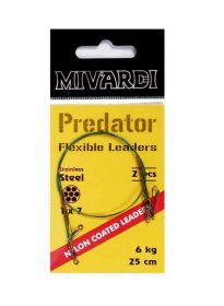 Mivardi Predator - lanko obratlík + karabinka | 6kg 25cm, 9kg 35cm, 12kg 45cm