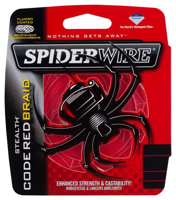 SPIDER STEALTH Splétaná šňůra 110M ČERVENÁ Spiderwire