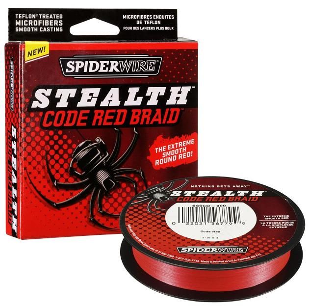 SPIDERWIRE Splétaná Šňůra Stealth Code Red Braid Červená 110 m