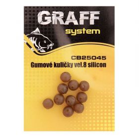 Graff: Gumové kuličky silikonové Velikost 8 10ks
